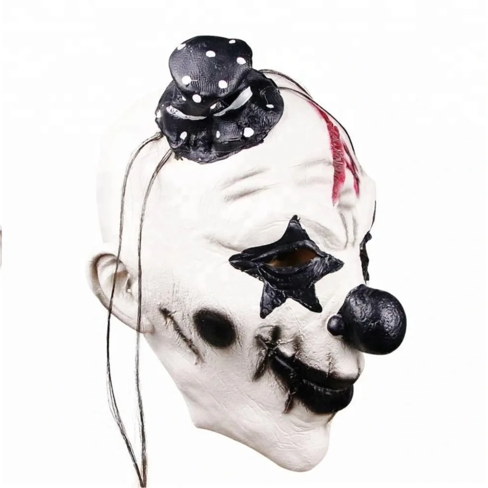 Pennywise Dancing Clown Costume Latex Rubber Horror Scary Mask Halloween Party